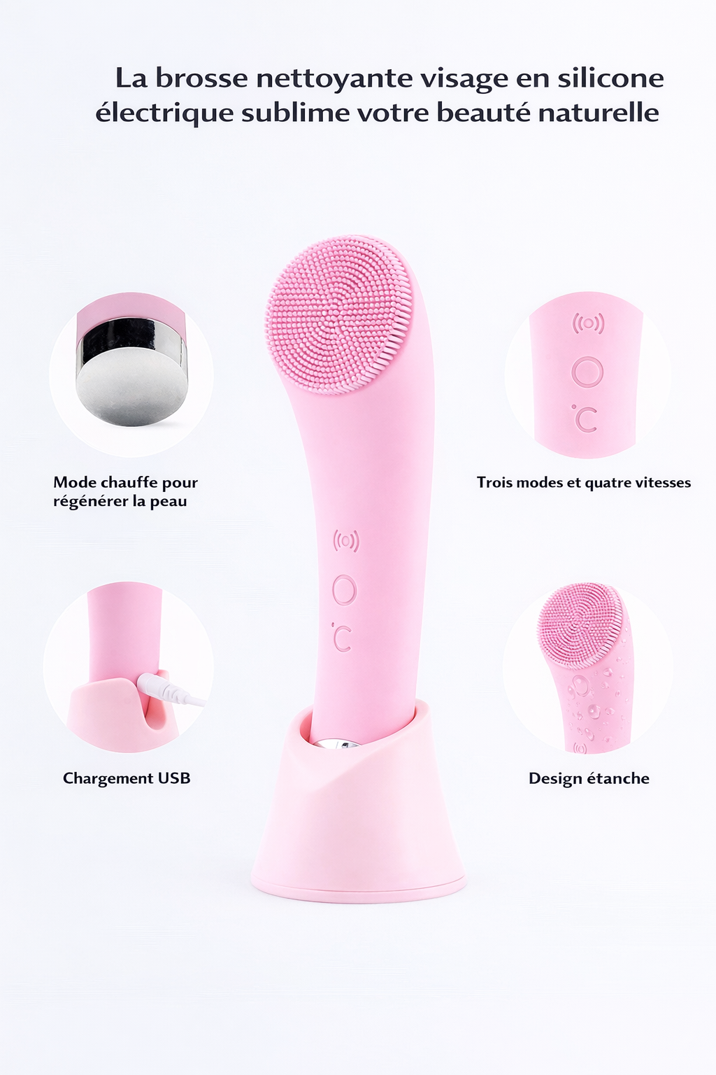 Brosse Nettoyante Visage Électrique